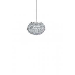 Umage Eos Feather Pendant Shade - Light Grey - Medium - 45cm with Black Cord Set With or Without Cord Set: With Black Cord Set - thumbnail 1