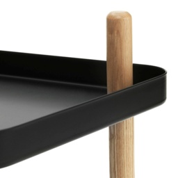 Normann Copenhagen Block Side Table/Drinks Trolley - Black - thumbnail 2