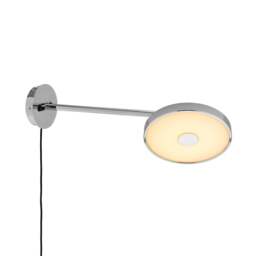 Umage Asteria Long Monochrome Wall Light - Polished Steel Colour: Polished Steel, Mounting: Not Hardwired