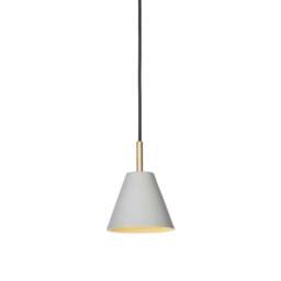 Halo Design Hygge Metal Pendant Lamp - 12cm dia - Warm Grey Size:  12cm, Colour: Warm Grey