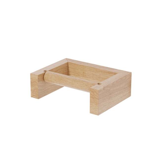 Wireworks Slimline Toilet Roll Holder - Oak - image 1