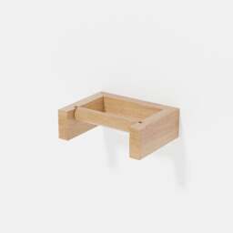 Wireworks Slimline Toilet Roll Holder - Oak - thumbnail 4