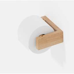 Wireworks Slimline Toilet Roll Holder - Oak - thumbnail 3