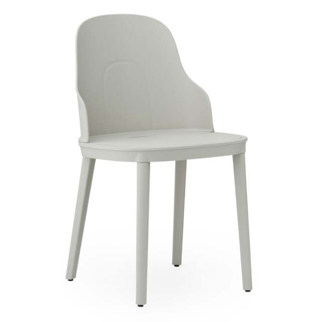 Normann Copenhagen Allez Chair - Warm Grey - Polypropylene Legs - Polyamide Seat Colour: Warm Grey, Leg Colour: Polypropylene, Seat Option: Polyamide - image 1