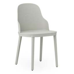 Normann Copenhagen Allez Chair - Warm Grey - Polypropylene Legs - Polyamide Seat Colour: Warm Grey, Leg Colour: Polypropylene, Seat Option: Polyamide - thumbnail 1