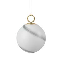 Halo Design Stockholm Pendant Light - O 30cm Size: O 30cm, Colour: Marble Grey - thumbnail 3