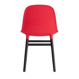 Normann Copenhagen Form Chair - Bright Red - Black Oak Legs Shell Colour: Bright Red, Leg Colour: Black Oak - thumbnail 4