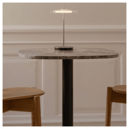 Umage Asteria Glass Move Portable Table Lamp - Polished Steel Colour: Polished Steel - thumbnail 5