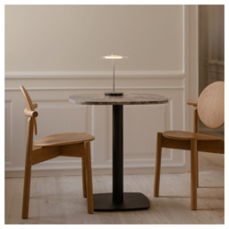 Umage Asteria Glass Move Portable Table Lamp - Polished Steel Colour: Polished Steel - thumbnail 3