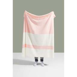 Lands Downunder Sydney Herringbone Stripe Throw - Blush - thumbnail 2