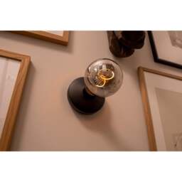 Humble Bee Cordless Wall Light - Black - Smoked Bulb - thumbnail 3