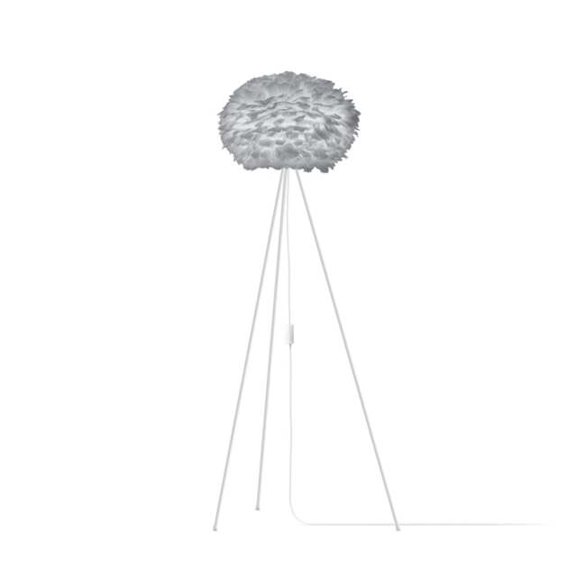 Umage Eos Tripod Floor Lamp - Light Grey Feather Eos Medium/White Tripod - image 1