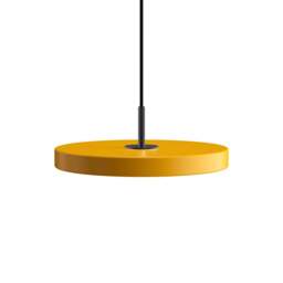 Umage Asteria Mini Pendant Light - Saffron Yellow (plus black detail) Asteria Detail: Black