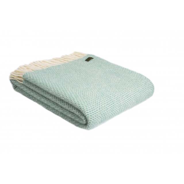 Tweedmill Textiles Pure New Wool Beehive Throw - Ocean