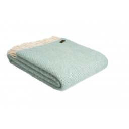 Tweedmill Textiles Pure New Wool Beehive Throw - Ocean