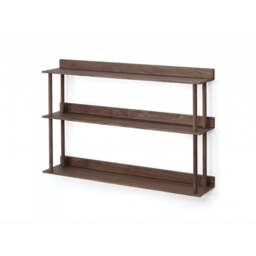 Wireworks Platform 3 Wall Shelf - Walnut - thumbnail 2