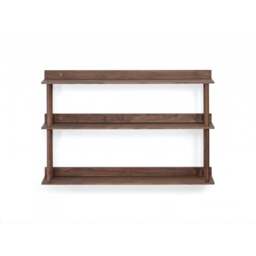 Wireworks Platform 3 Wall Shelf - Walnut