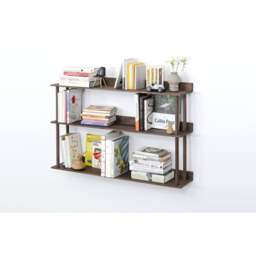 Wireworks Platform 3 Wall Shelf - Walnut - thumbnail 4