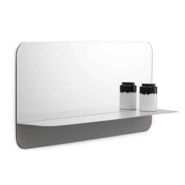 Normann Copenhagen Horizon Mirror - Horizontal - Matt White Shelf - image 1