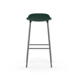 Normann Copenhagen Form Barstool - 75cm - Green - Chrome Legs Shell Colour: Green, Leg Colour: Chrome - thumbnail 4