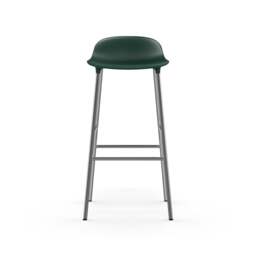Normann Copenhagen Form Barstool - 75cm - Green - Chrome Legs Shell Colour: Green, Leg Colour: Chrome - thumbnail 2