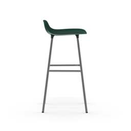 Normann Copenhagen Form Barstool - 75cm - Green - Chrome Legs Shell Colour: Green, Leg Colour: Chrome - thumbnail 3