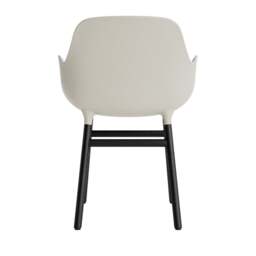 Normann Copenhagen Form Armchair - Light Grey - Black Oak Legs Shell Colour: Light Grey, Leg Colour: Black Oak - thumbnail 4
