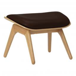 Umage The Reader Ottoman - Hope Leather Upholstery - Oak - Hope Leather Brown Wood: Oak, Colour: Brown - thumbnail 1