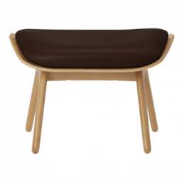 Umage The Reader Ottoman - Hope Leather Upholstery - Oak - Hope Leather Brown Wood: Oak, Colour: Brown - thumbnail 2