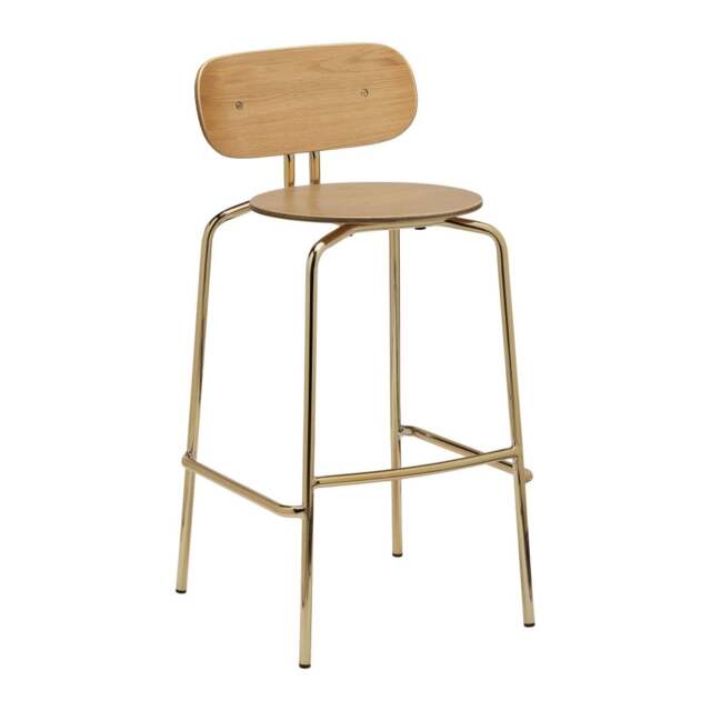Umage Curious Bar Stool - Brass Legs Leg Colour: Brass Legs - image 1