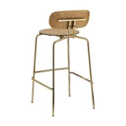 Umage Curious Bar Stool - Brass Legs Leg Colour: Brass Legs - thumbnail 3