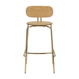 Umage Curious Bar Stool - Brass Legs Leg Colour: Brass Legs - thumbnail 2