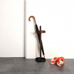 Wireworks Brolly Umbrella Stand - Walnut Colour: Walnut - thumbnail 2