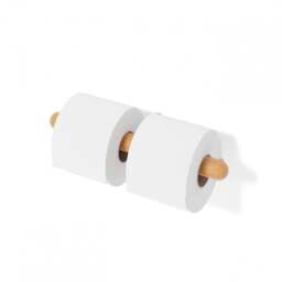 Wireworks Yoku Double Toilet Roll Holder - Bamboo - thumbnail 4