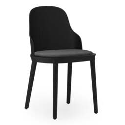 Normann Copenhagen Allez Chair - Black - Polypropylene Legs - Black Canvas SJA 3705 Outdoor Upholstered Seat Colour: Black, Leg Colour: Polypropylene, - thumbnail 1