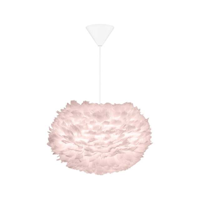 Umage Eos Feather Pendant Shade - Light Rose - Medium - 45cm with White Cord Set With or Without Cord Set: With White Cord Set - image 1