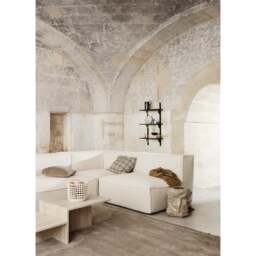Ferm Living Off-white Ceramic Basket - Large - thumbnail 4