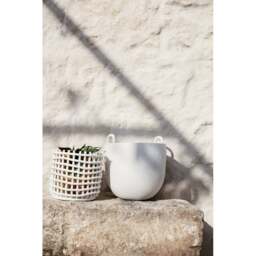 Ferm Living Off-white Ceramic Basket - Large - thumbnail 5