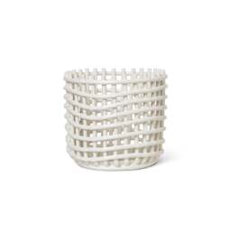 Ferm Living Off-white Ceramic Basket - Large