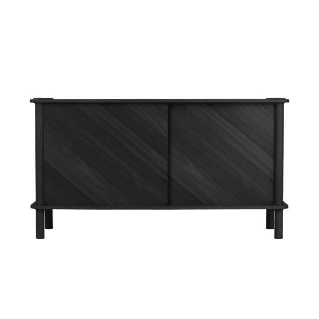 Umage Italic Sideboard - Black Oak - 2 Oak Doors door option: 2 Oak Doors - image 1