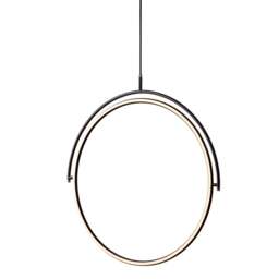 Halo Design Tilt Chandelier - 60cm - with 3-Step Dimming - Black Size: O 60cm - thumbnail 2