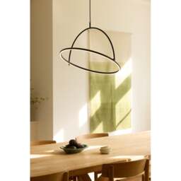 Halo Design Tilt Chandelier - 60cm - with 3-Step Dimming - Black Size: O 60cm - thumbnail 4