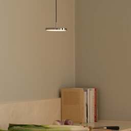 Umage Asteria Micro Monochrome Pendant Light - Polished Steel Colour: Polished Steel - thumbnail 4