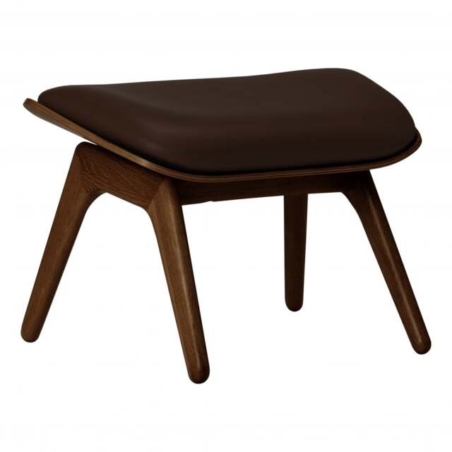 Umage The Reader Ottoman - Hope Leather Upholstery - Dark Oak - Hope Leather Brown Wood: Dark Oak, Colour: Brown - image 1