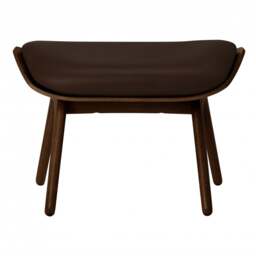 Umage The Reader Ottoman - Hope Leather Upholstery - Dark Oak - Hope Leather Brown Wood: Dark Oak, Colour: Brown - thumbnail 2
