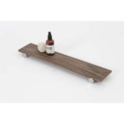 Wireworks Yoku 550 Bathroom Shelf - Walnut - thumbnail 2