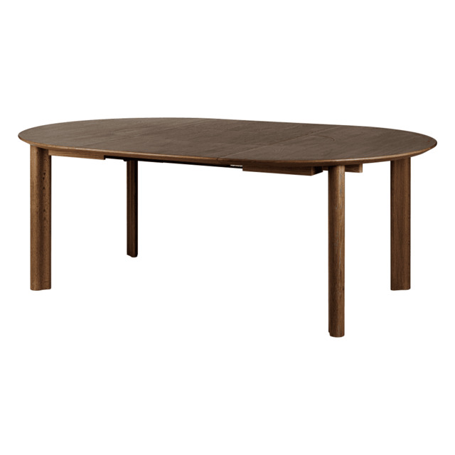 Umage Comfort Circle Dining Table with Extension - Smooth - Dark Oak - image 1
