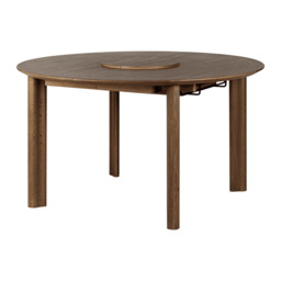 Umage Comfort Circle Dining Table with Extension - Smooth - Dark Oak - thumbnail 4