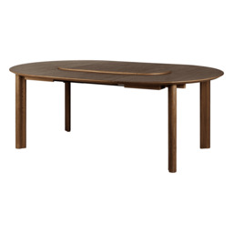 Umage Comfort Circle Dining Table with Extension - Smooth - Dark Oak - thumbnail 2