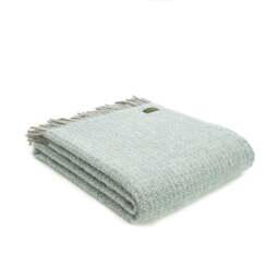 Tweedmill Textiles Pure New Wool Illusion Throw - Spearmint